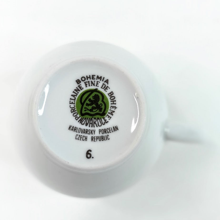 Karlowarsky porcelan - Bohemia kahvikuppisetti 12 osaa