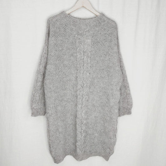 Bohemiana mohairsekoitteinen neulemekko koko One Size