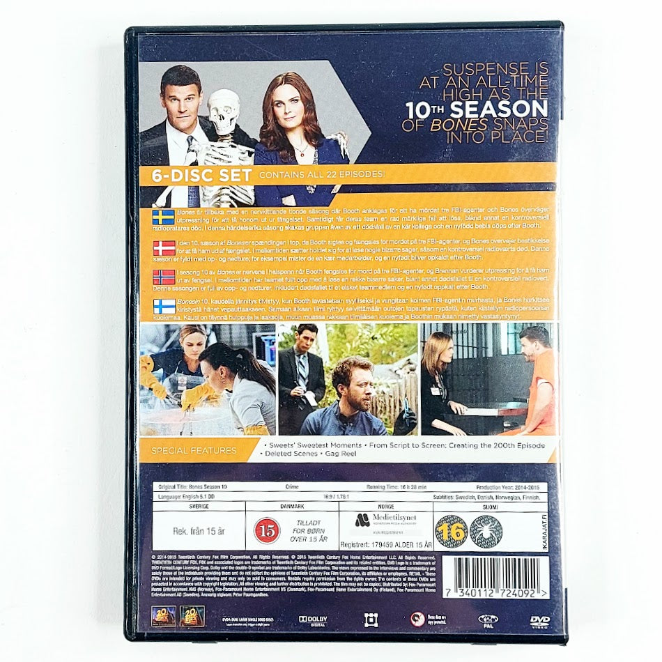 Bones 10. tuotantokausi DVD-boksi
