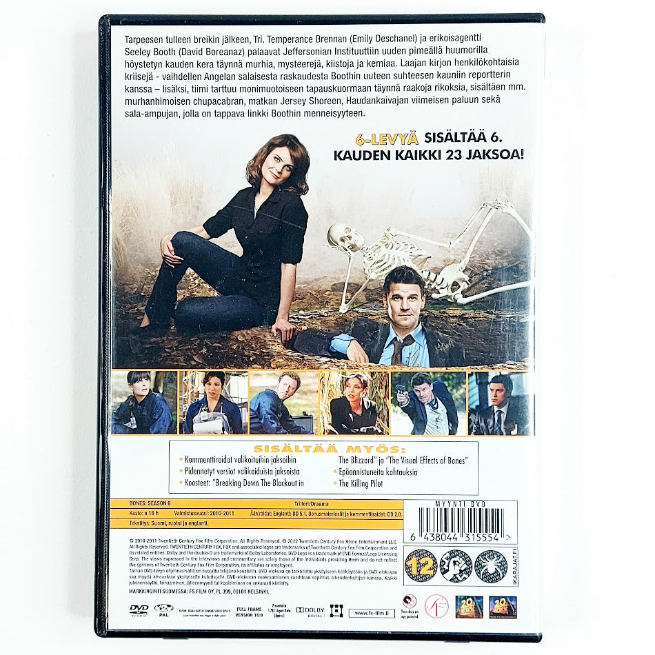 Bones 6. tuotantokausi DVD-boksi