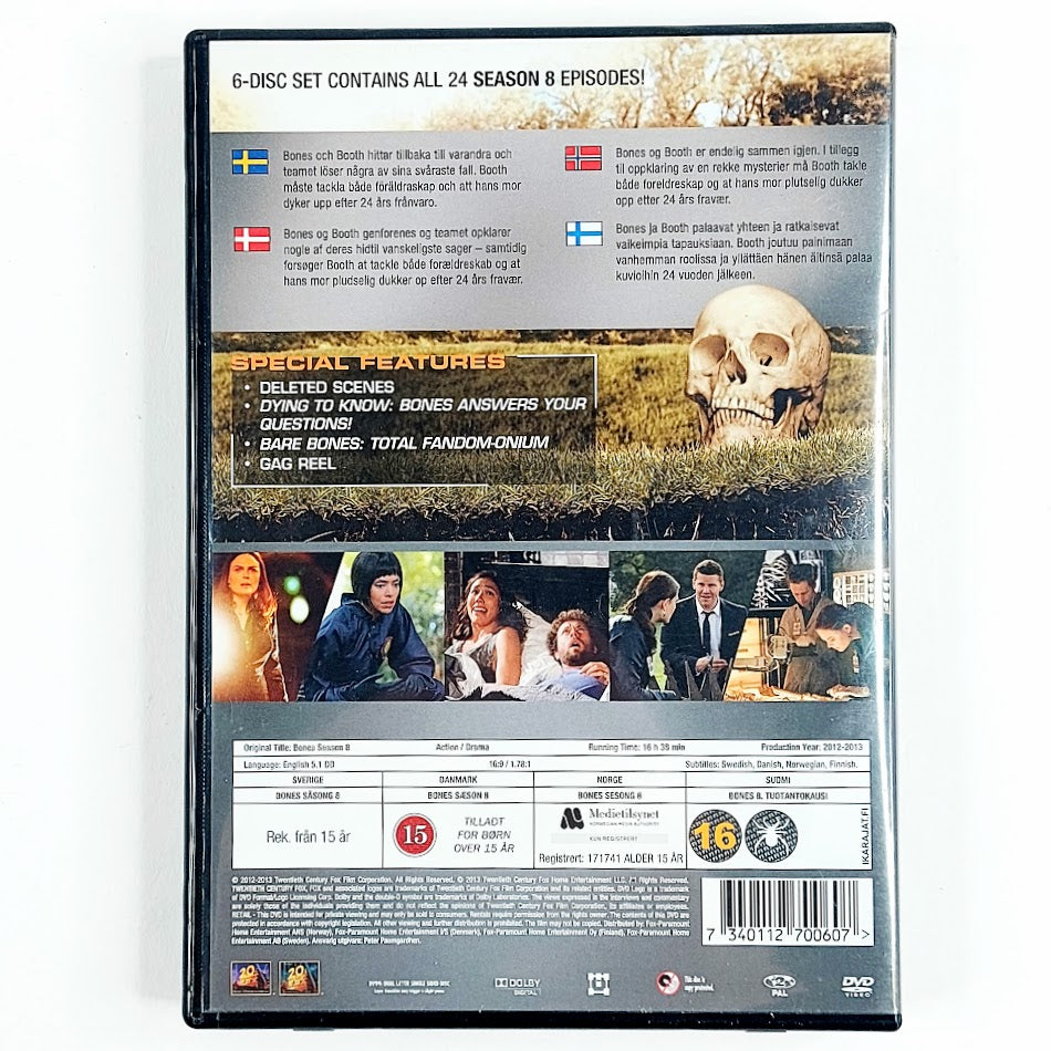 Bones 8. tuotantokausi DVD-boksi