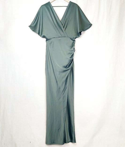 Bubbleroom Occasion Elena Satin Gown pitkä juhlamekko koko 38