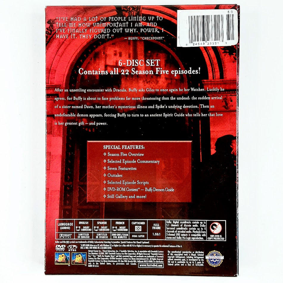 Buffy the Vampire Slayer kausi 5 DVD-boksi