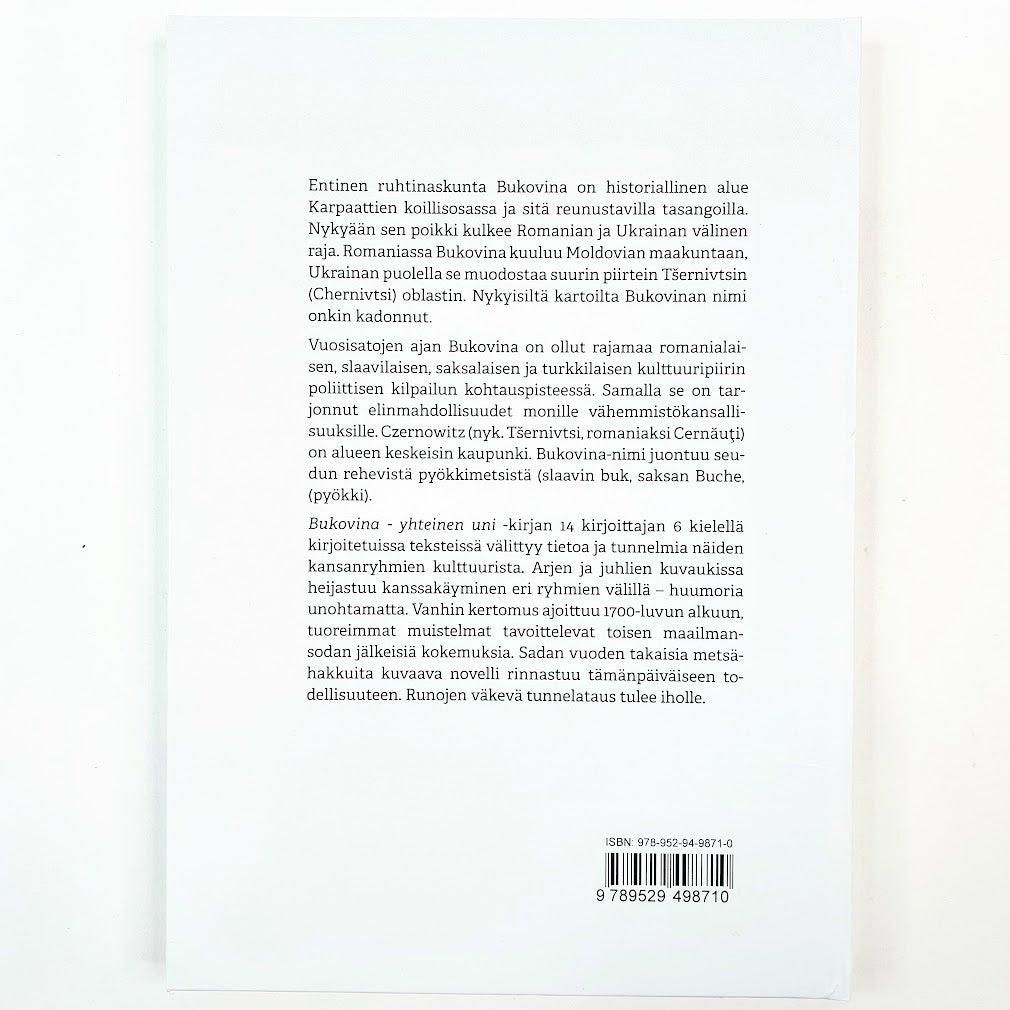 Tapani Harviainen, Henni Ilomäki, Anton Mäkelä: Bukovina- yhteinen uni