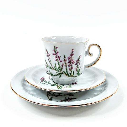 Apilanlehti Carl von Linné 1979 kahvikuppisetti 3 osaa