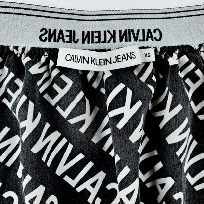 Calvin Klein Jeans Logo Waistband Chiffon minihame koko XS