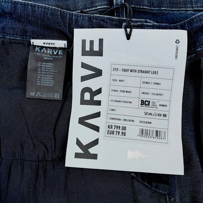 Carlings Karve MD Tight Blue Black OD stretchfarkut koko 30"