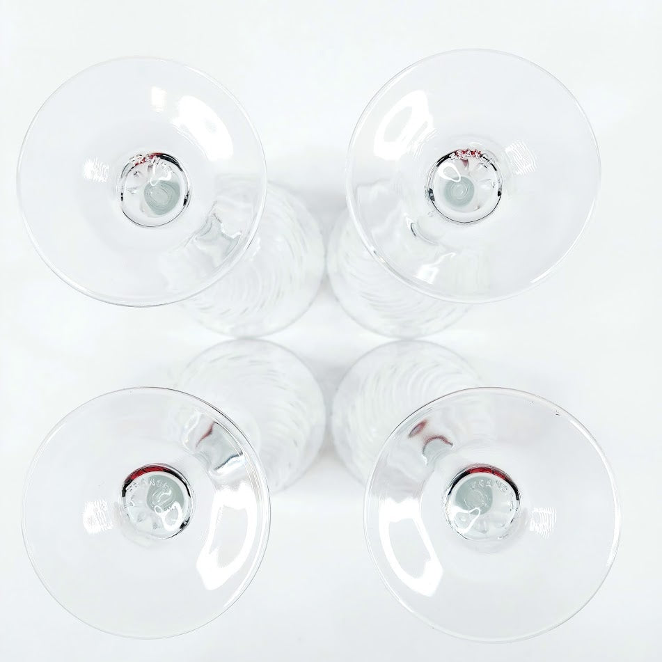 Cristal D'Arques kierrekuvioidut viinilasit 4 kpl