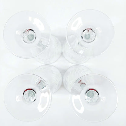 Cristal D'Arques kierrekuvioidut viinilasit 4 kpl