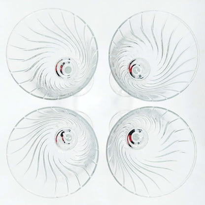 Cristal D'Arques kierrekuvioidut viinilasit 4 kpl