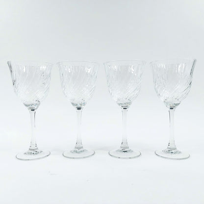 Cristal D'Arques kierrekuvioidut viinilasit 4 kpl