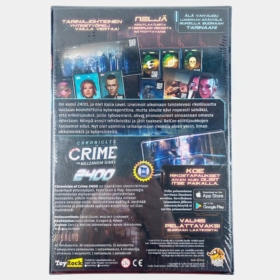 Lucky Ducks Games Chronicles of Crime Millennium 2400 lautapeli