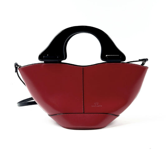 Daniela Moda käsilaukku puukahvoilla