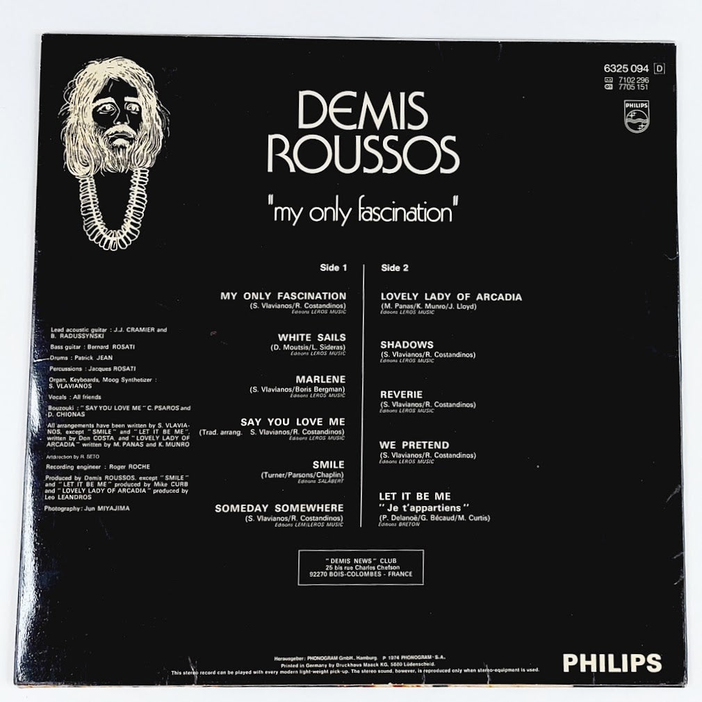 Demis Roussos  My only fascination LP