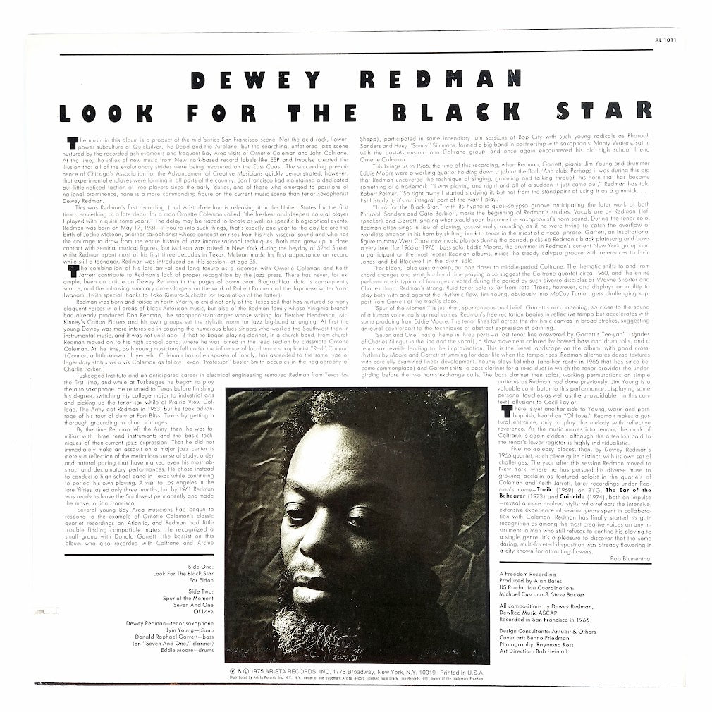 Dewey Redman: Look for the black star LP