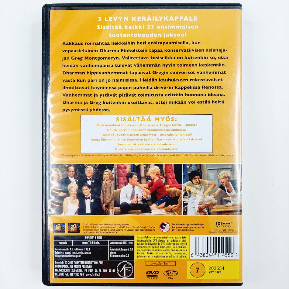 Dharma & Greg 1.Tuotantokausi 3DVD