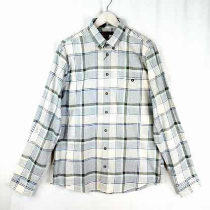 Dressmann Flannel RF Ltgrey kauluspaita koko L