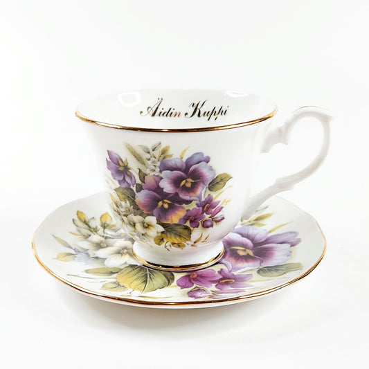 Duchess Fine Bone China Äidin Kuppi ja aluslautanen
