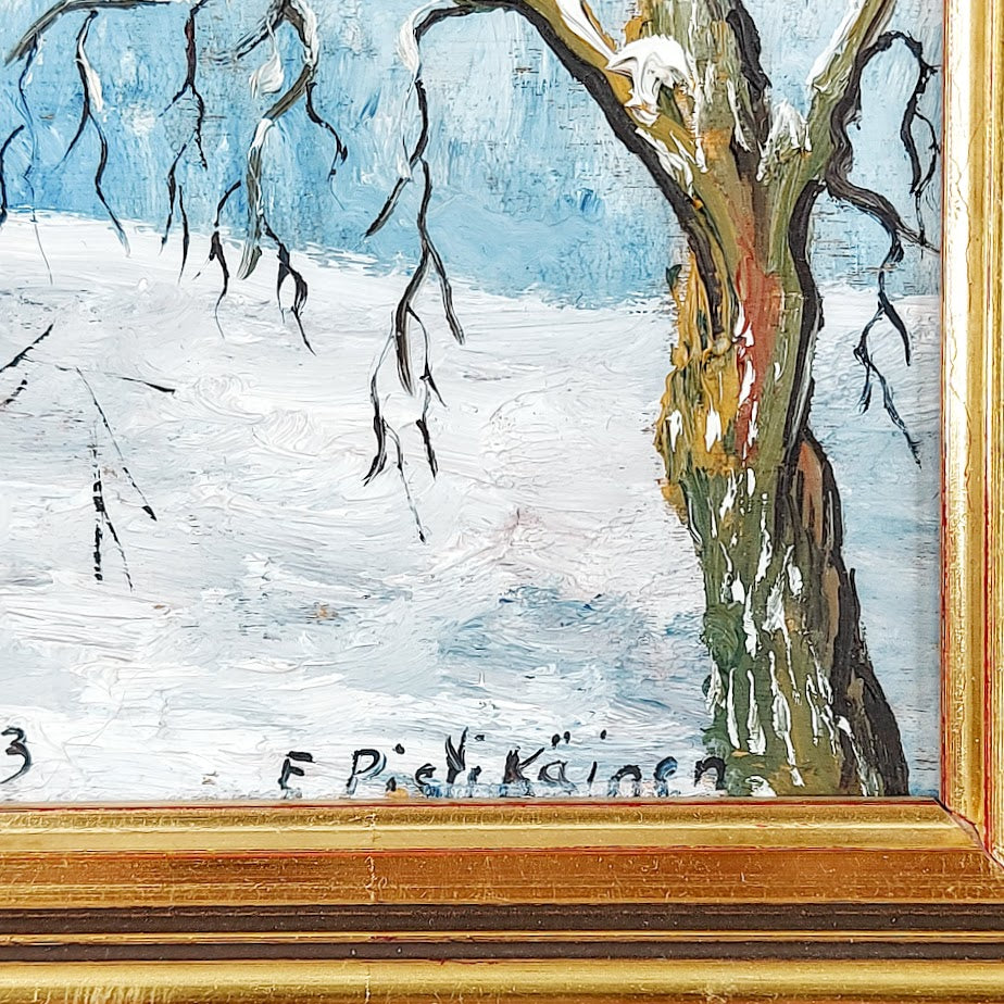 E. Pietikäinen öljyvärimaalaus 1983