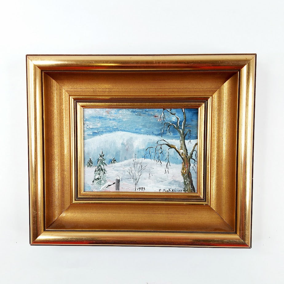 E. Pietikäinen öljyvärimaalaus 1983