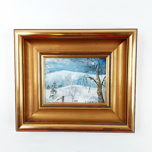 E. Pietikäinen öljyvärimaalaus 1983