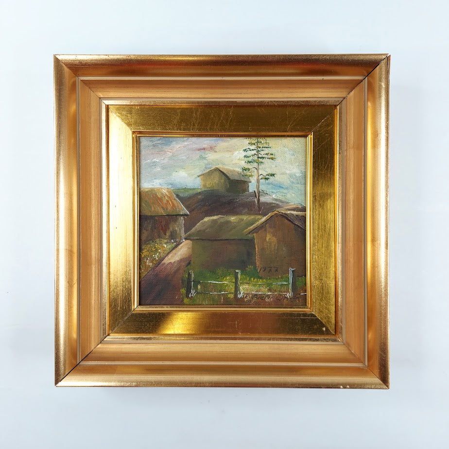 E. Pietikäinen öljyvärimaalaus 1977