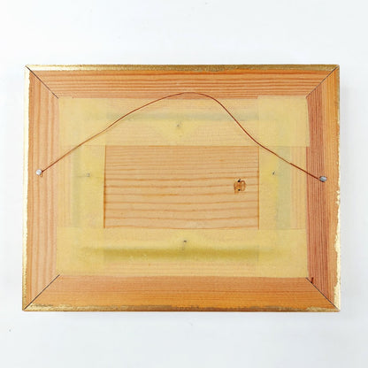 E. Pitkänen miniatyyri öljyvärimaalaus 1979