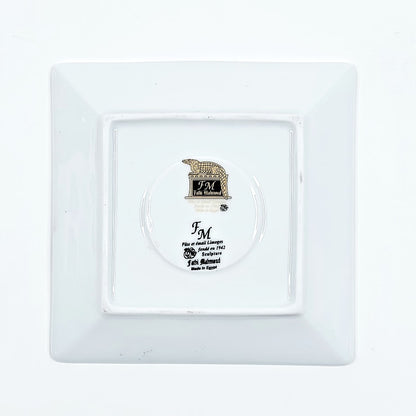 Fathi Mahmud koristelautanen ja kuppi