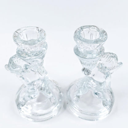 Lasinen Enkeli kynttilänjalka 2 kpl