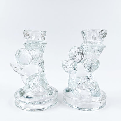 Lasinen Enkeli kynttilänjalka 2 kpl