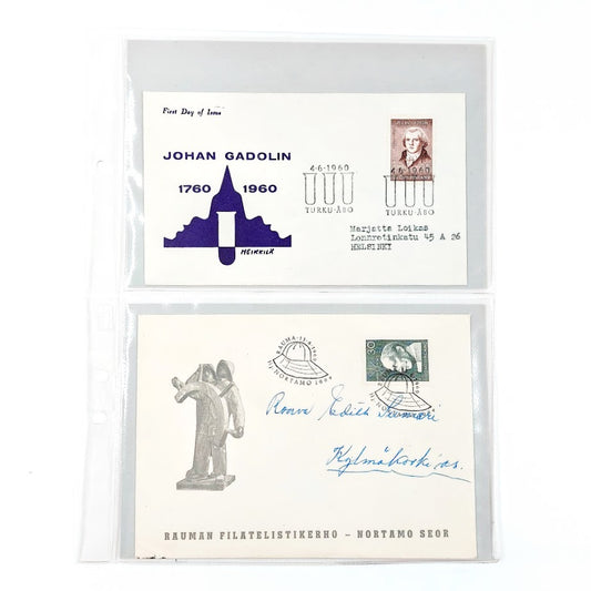 Ensipäiväkuoret 1960 4kpl