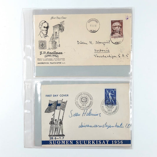 Ensipäiväkuoret 1956 6kpl