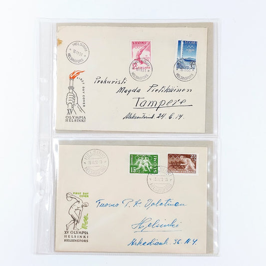 Ensipäiväkuoret 1951-1952 4kpl