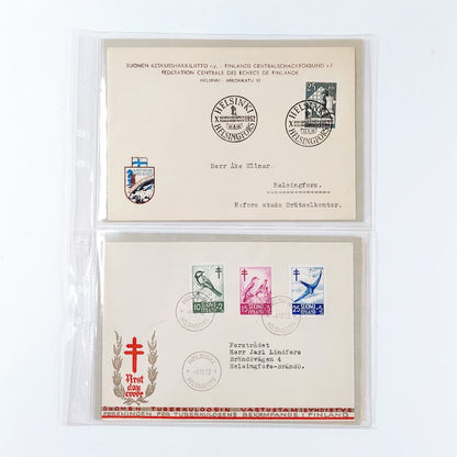 Ensipäiväkuoret 1952-1953 4kpl