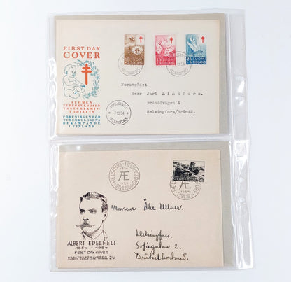 Ensipäiväkuoret 1953-1954 4kpl