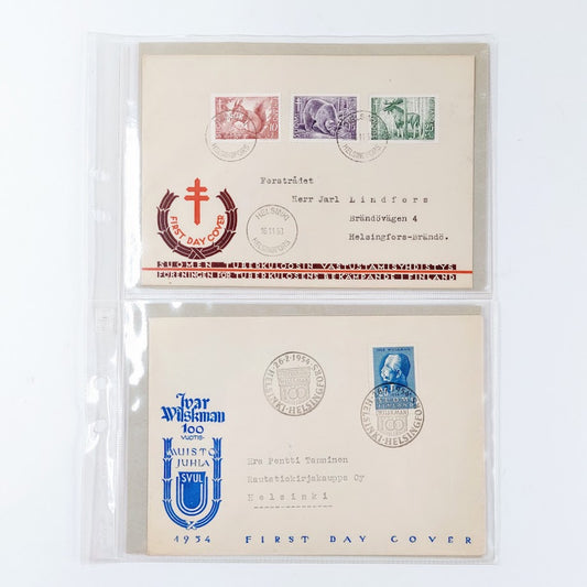 Ensipäiväkuoret 1953-1954 4kpl