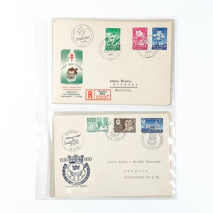 Ensipäiväkuoret 1950-1951 4kpl