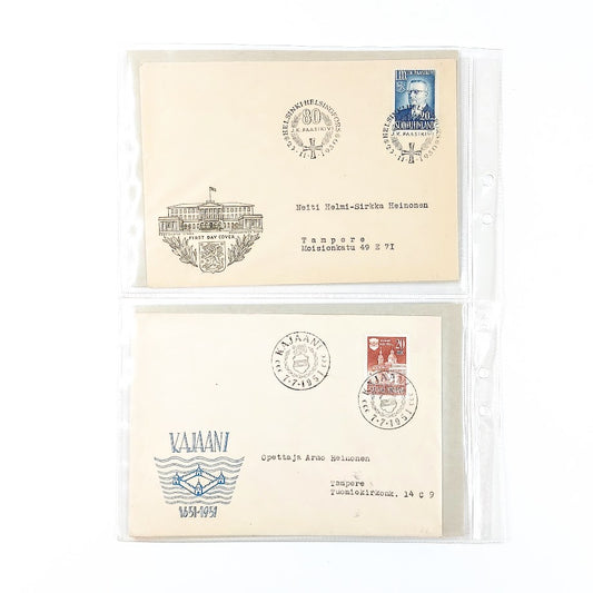 Ensipäiväkuoret 1950-1951 4kpl