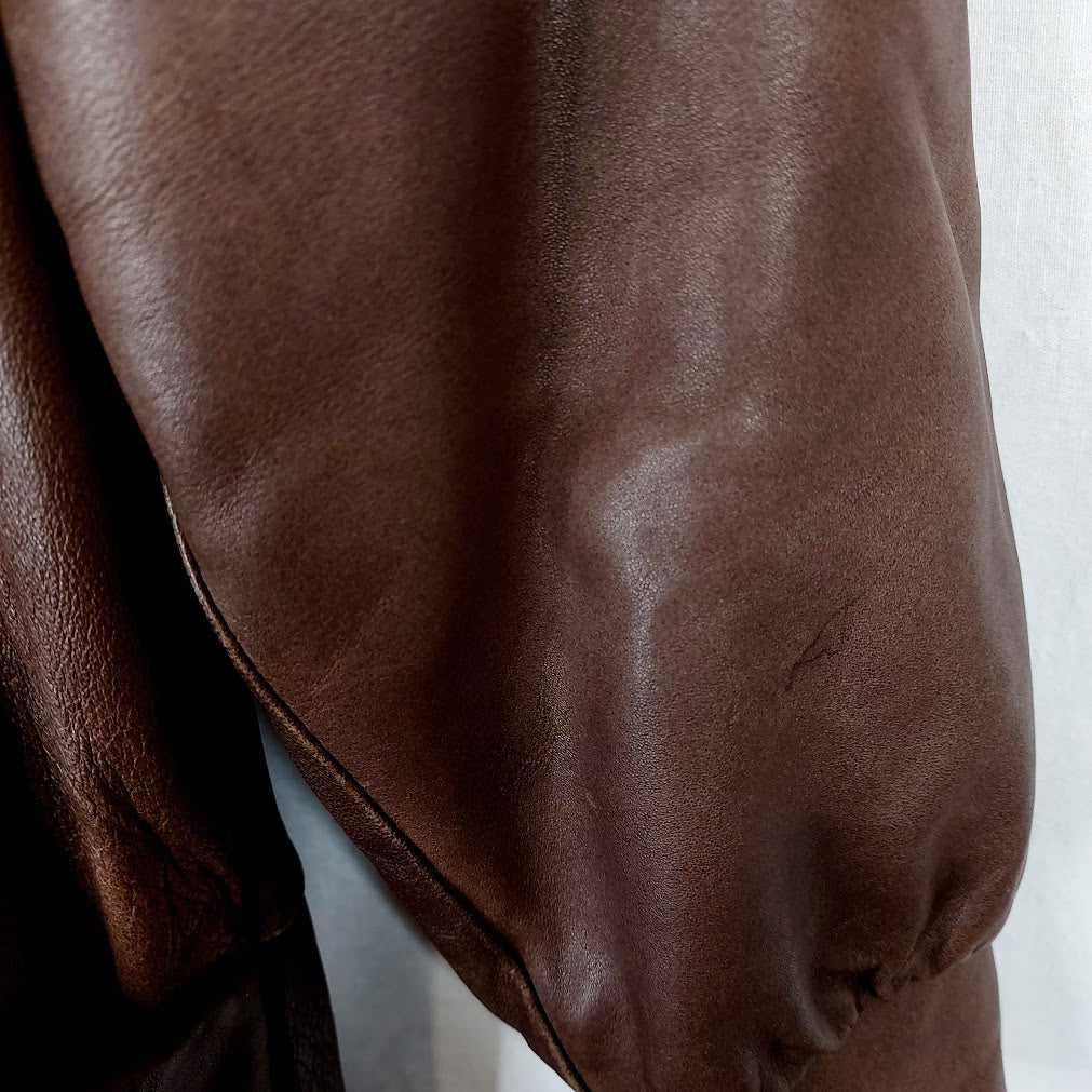 FinLed Finnish Leather Design vintage nahkatakki koko M