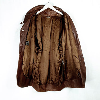 FinLed Finnish Leather Design vintage nahkatakki koko M