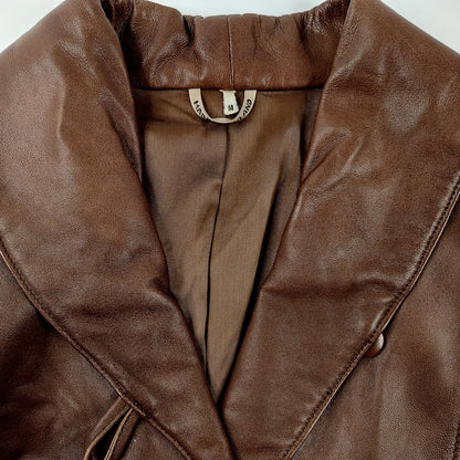 FinLed Finnish Leather Design vintage nahkatakki koko M