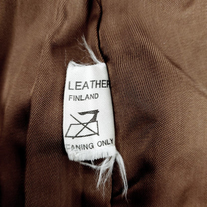 FinLed Finnish Leather Design vintage nahkatakki koko M