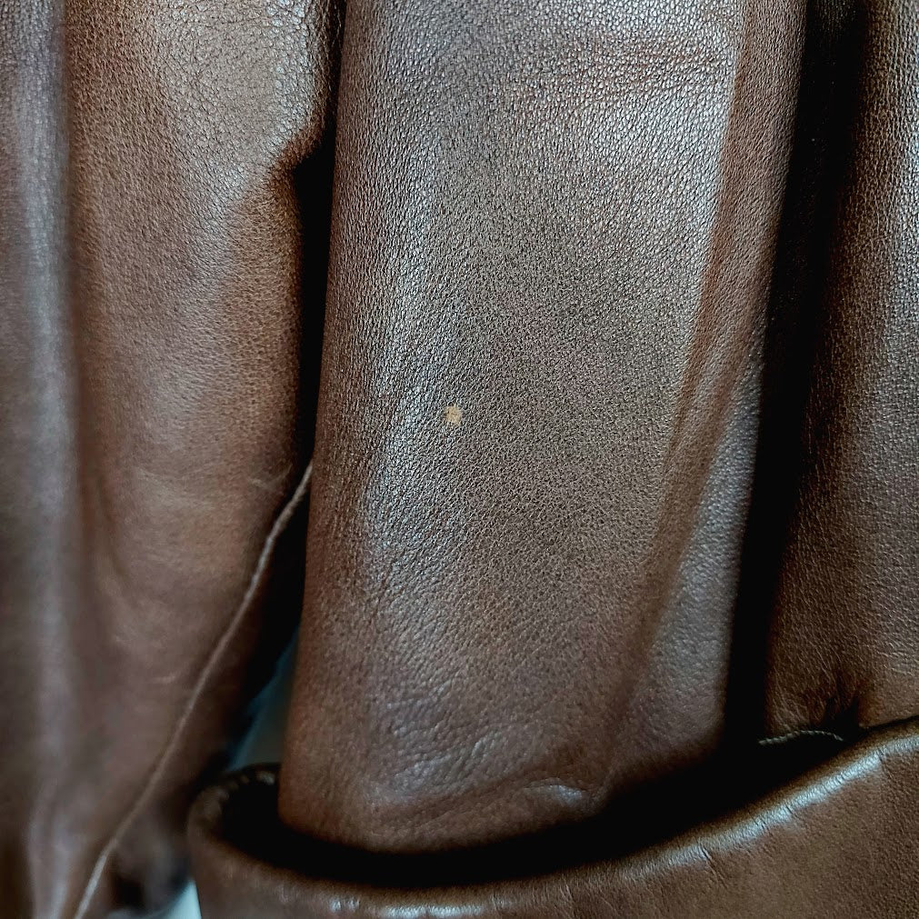 FinLed Finnish Leather Design vintage nahkatakki koko M