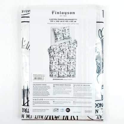 Finlayson Bongomuumi lasten pussilakanasetti 120x160 cm