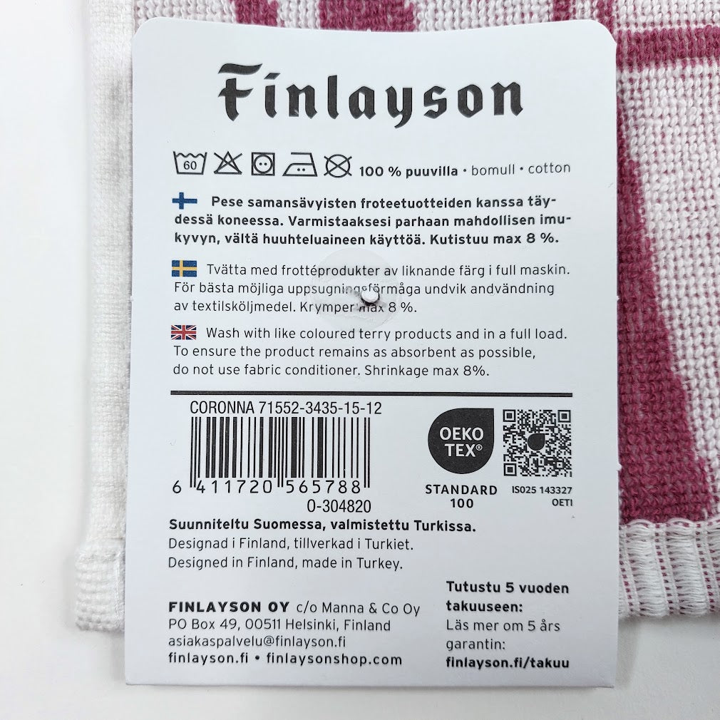 Finlayson Coronna käsipyyhe 30x50 cm