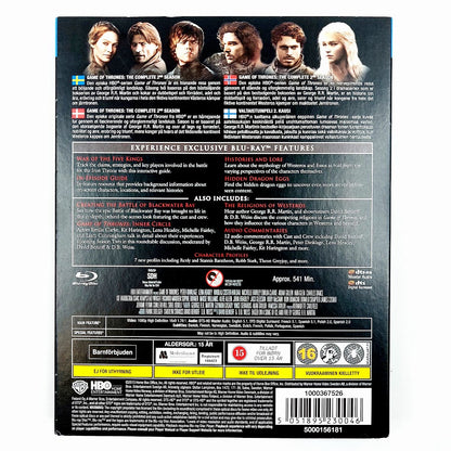 Game of Thrones 2. tuotantokausi Blu-ray 5 levyä