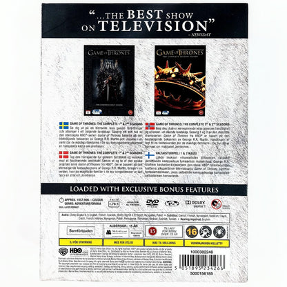 Game of Thrones The Complete First & Second Seasons DVD 10 levyä
