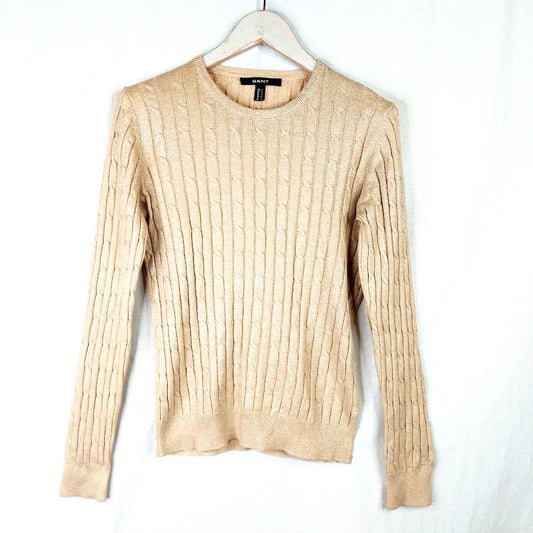 Gant puuvillaneule koko L