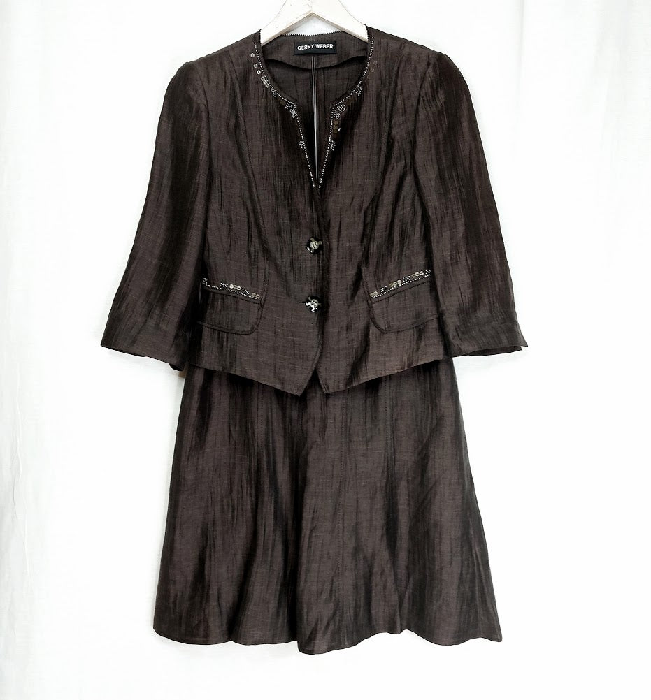 Gerry Weber pellavasekoitejakkupuku koko 38