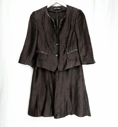 Gerry Weber pellavasekoitejakkupuku koko 38